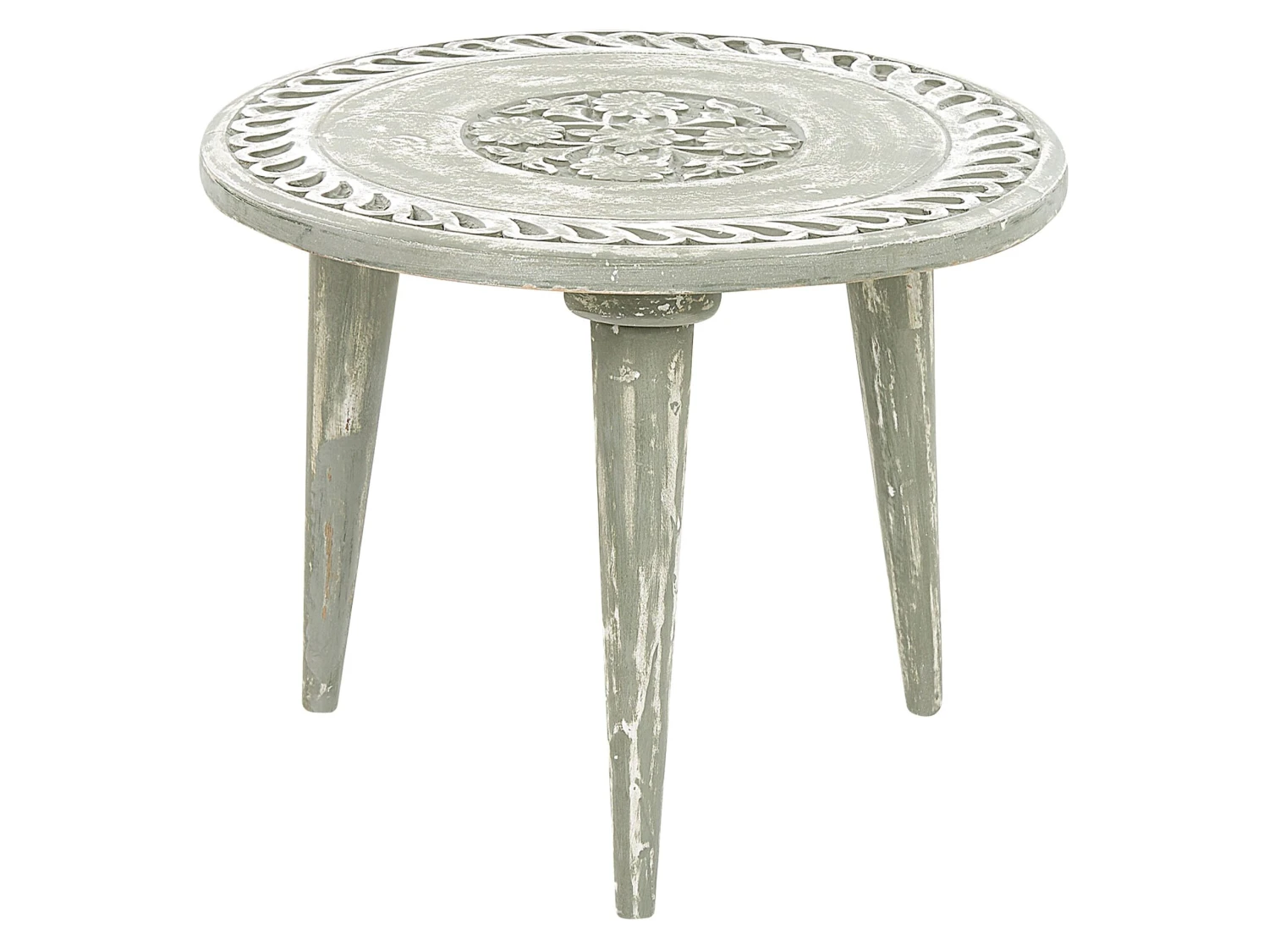 Set Di 2 Tavolini Da Caffè Legno Di Mango Verde Chiaro EKAMBA 6 Set Di 2 Tavolini Da Caffè Legno Di Mango Verde Chiaro EKAMBA - immagine 4