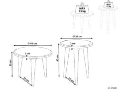 Set Di 2 Tavolini Da Caffè Legno Di Mango Verde Chiaro EKAMBA 17 Set Di 2 Tavolini Da Caffè Legno Di Mango Verde Chiaro EKAMBA -Beliani undef src sa picid 852238 type whitesh image